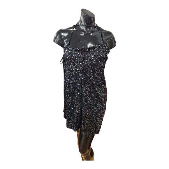 WILD FABLE BLACK SEQUINS SLEEVELESS MINI SKIRT SIZE 2XL. - Picture 2 of 10